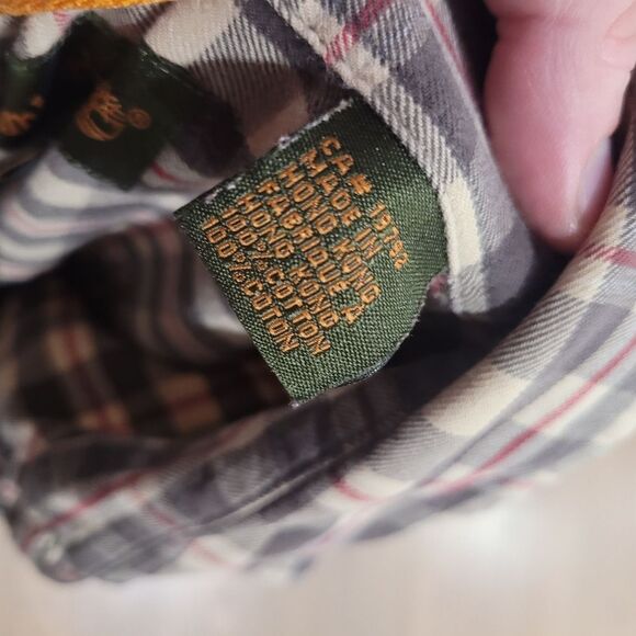 Timberland Men's Plaid Flannel Button Up Green XL - Picture 4 of 6